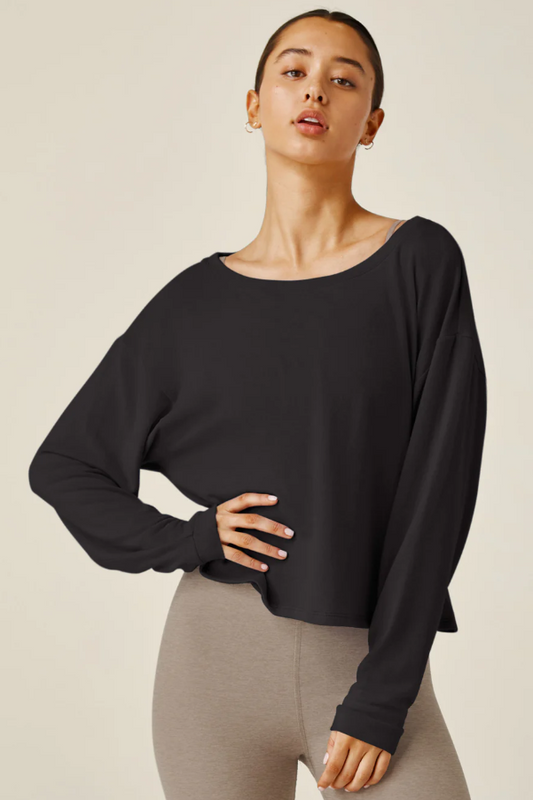 LET LOOSE PULLOVER BLACK