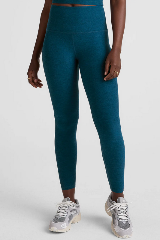CAUGHT IN THE MIDI SPACEDYE LEGGING BLUE GEM