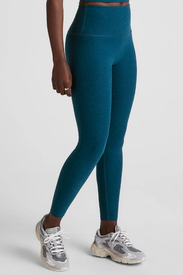 CAUGHT IN THE MIDI SPACEDYE LEGGING BLUE GEM