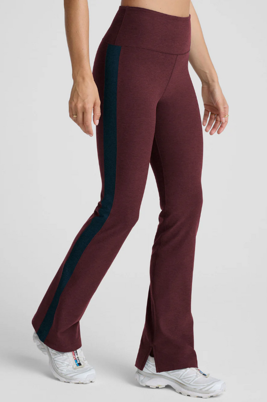 GEMINI COLOURBLOCK SPACEDYE PANT MIDNIGHT BURGUNDY
