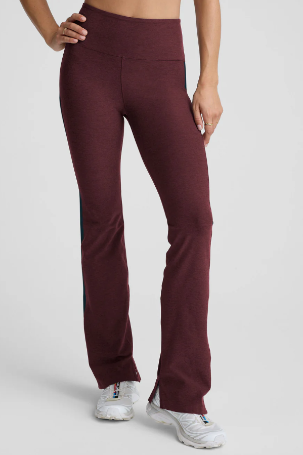 GEMINI COLOURBLOCK SPACEDYE PANT MIDNIGHT BURGUNDY