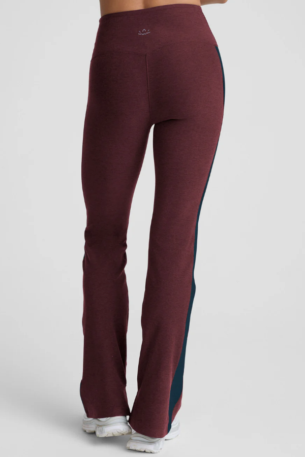 GEMINI COLOURBLOCK SPACEDYE PANT MIDNIGHT BURGUNDY