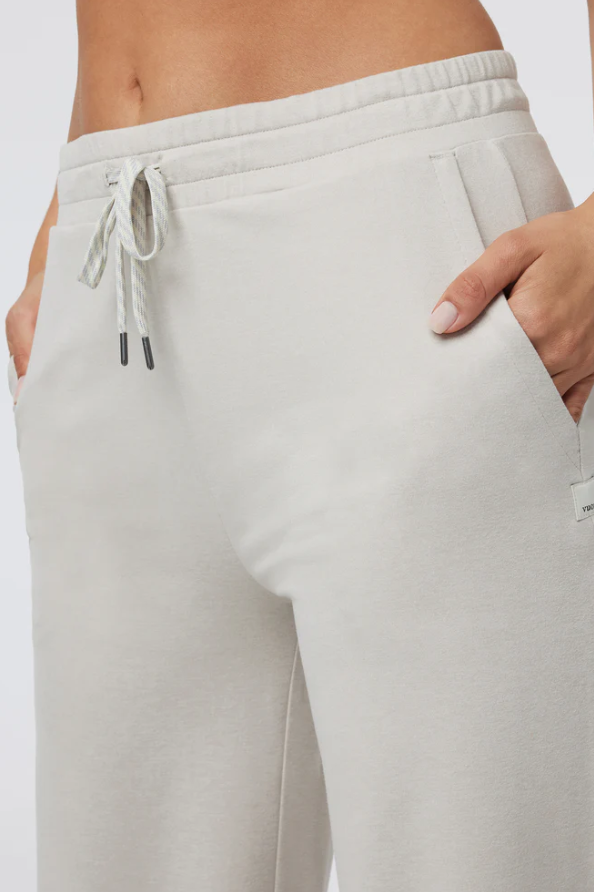 HALO ESSENTIAL WIDELEG PANT ECRU HEATHER