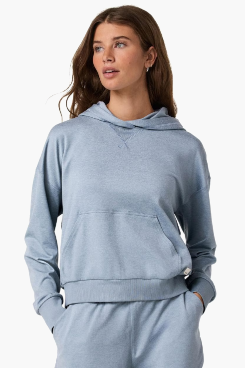 HALO MODERN PULLOVER HOODIE SEA GLASS HEATHER