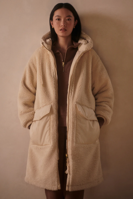 CYRUS REVERSIBLE COAT SANDSHELL