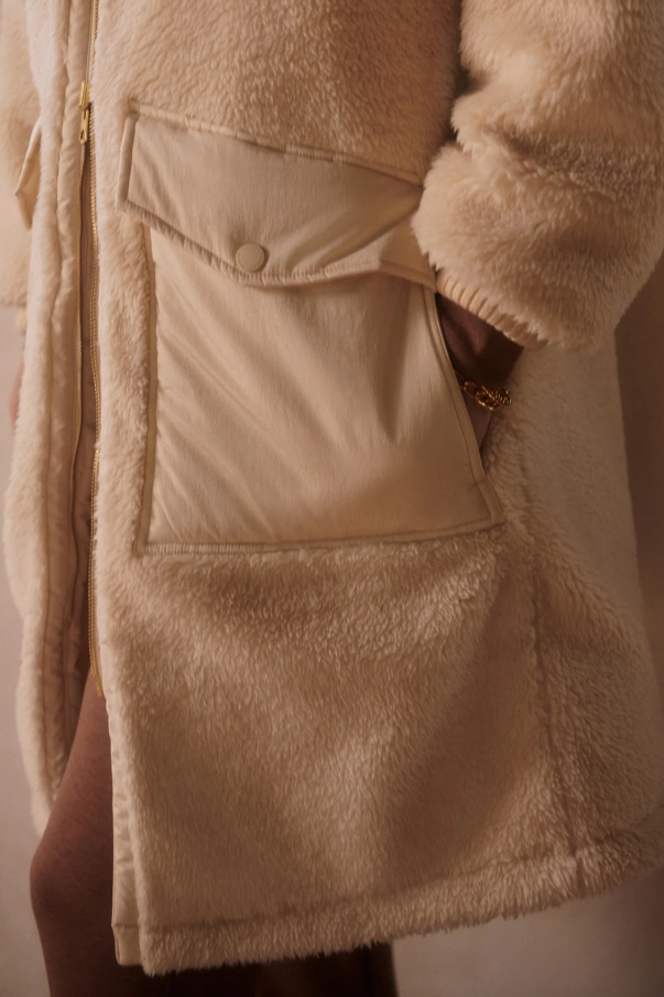 CYRUS REVERSIBLE COAT SANDSHELL