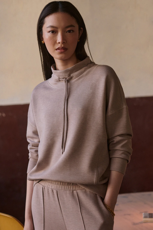 OAKDALE SWEAT TAUPE MARL