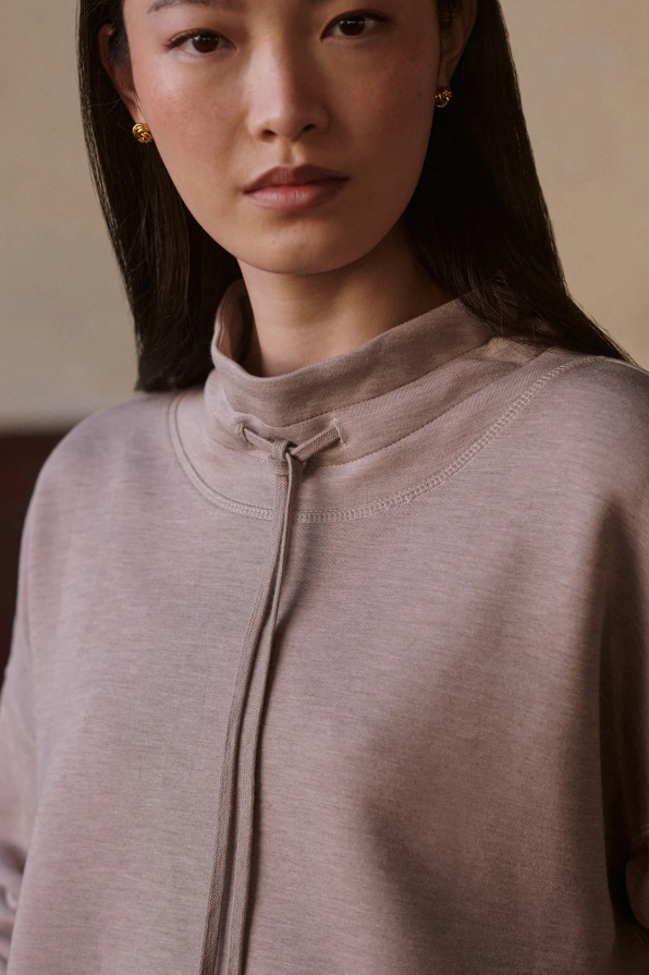 OAKDALE SWEAT TAUPE MARL