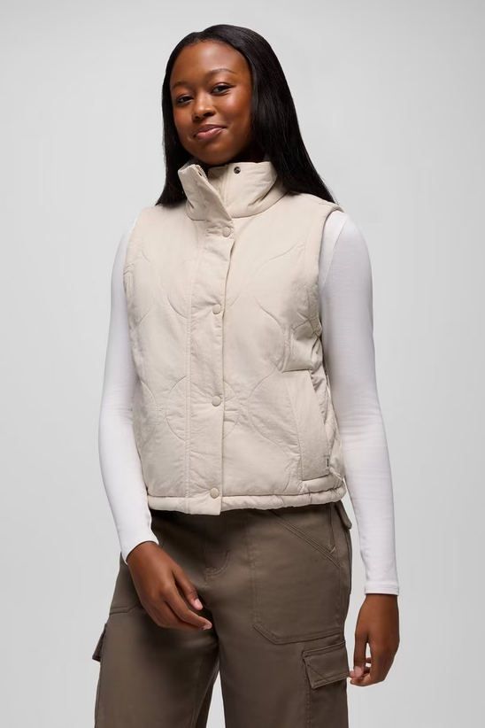 ENCINITAS VEST ALMOND