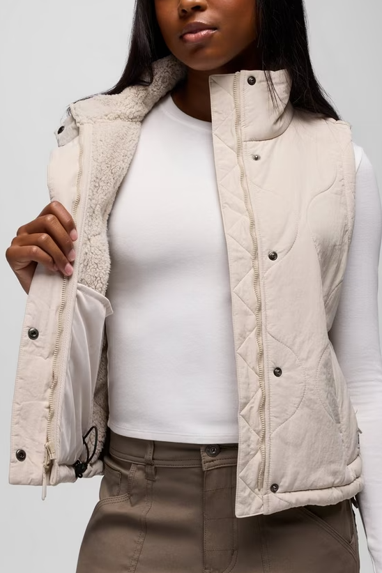 ENCINITAS VEST ALMOND