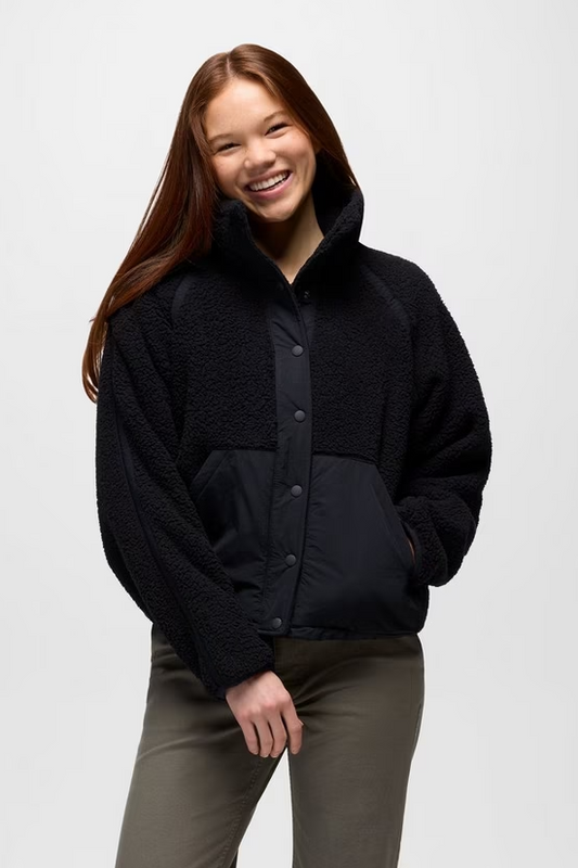 ENCINITAS SHERPA JACKET BLACK