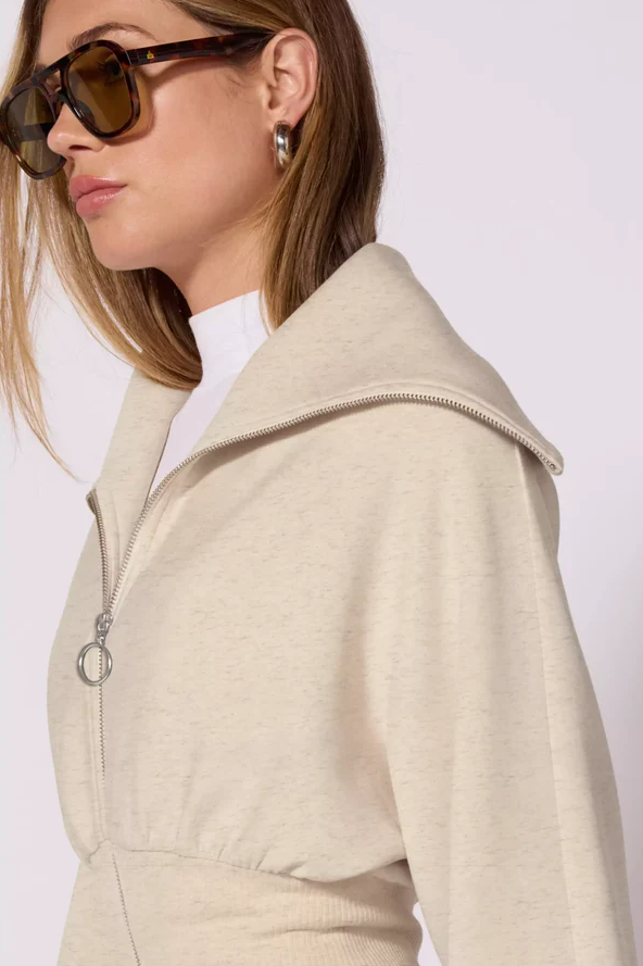 DREAMWEAVE CORSET JACKET HEATHER BIRCH