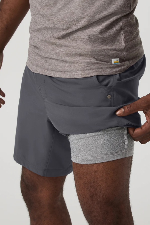 KORE LINED 7" SHORT CHARCOAL