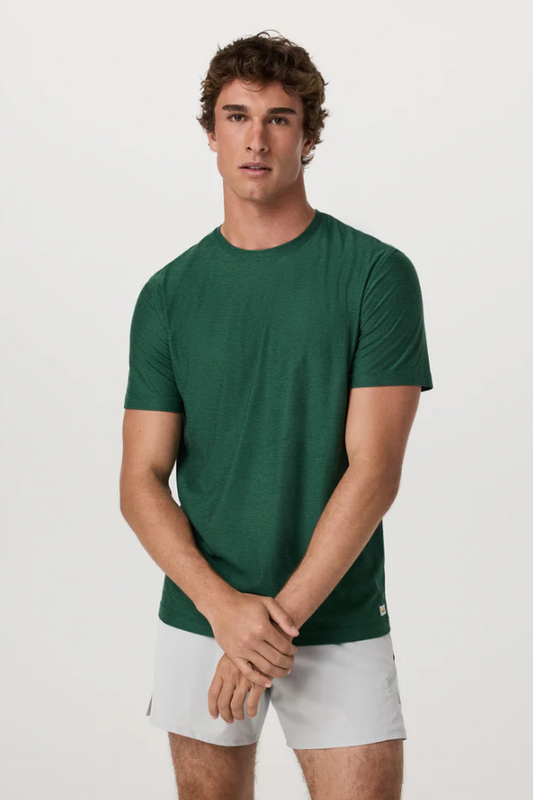 STRATO TECH TEE VIRIDIAN HEATHER