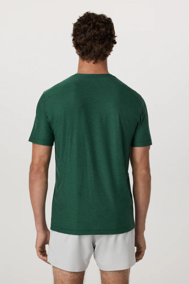 STRATO TECH TEE VIRIDIAN HEATHER