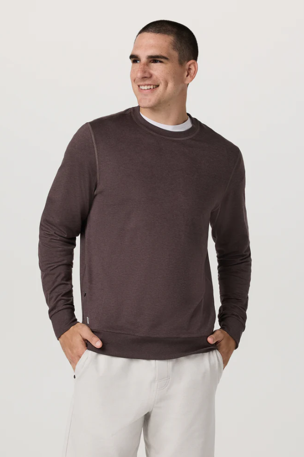 PONTO PERFORMANCE CREW SANGRIA HEATHER