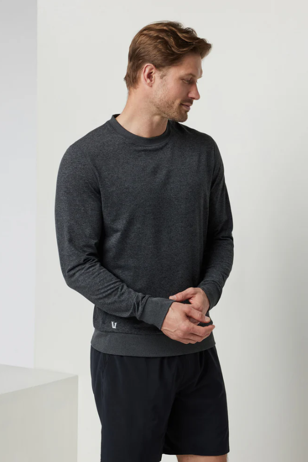 PONTO PERFORMANCE CREW CHARCOAL HEATHER