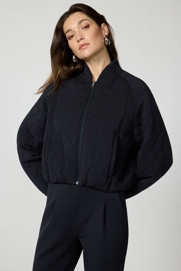 DREAMWEAVE QUILTED JACKET BLACK