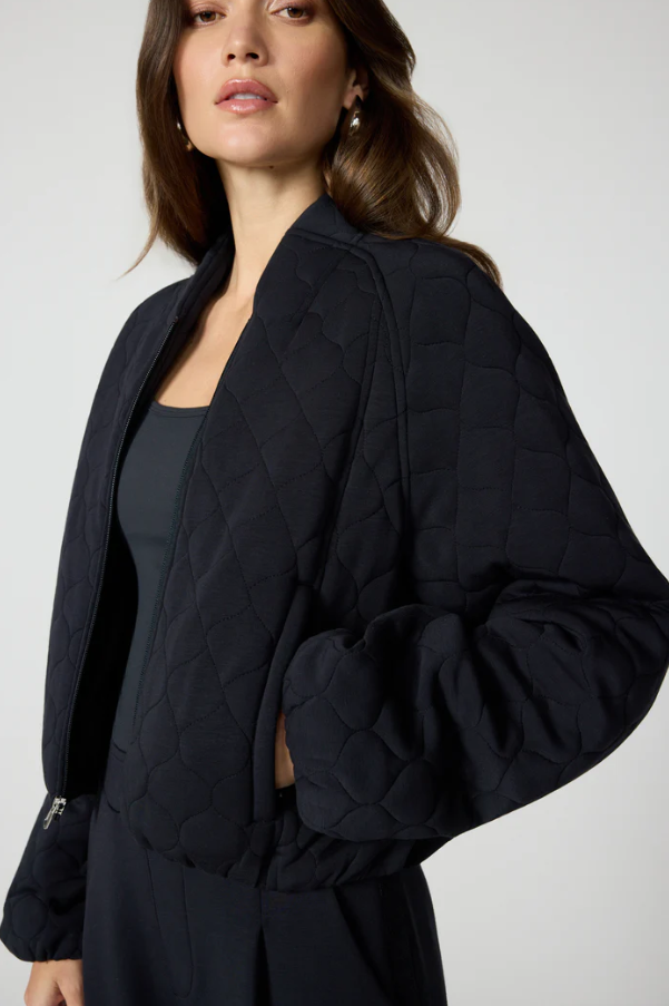 DREAMWEAVE QUILTED JACKET BLACK