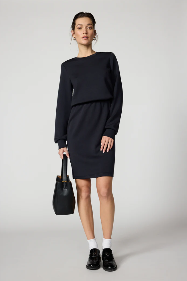 DREAMWEAVE LONGSLEEVE DRESS BLACK