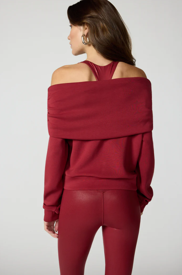DREAMWEAVE OFF THE SHOULDER MERLOT