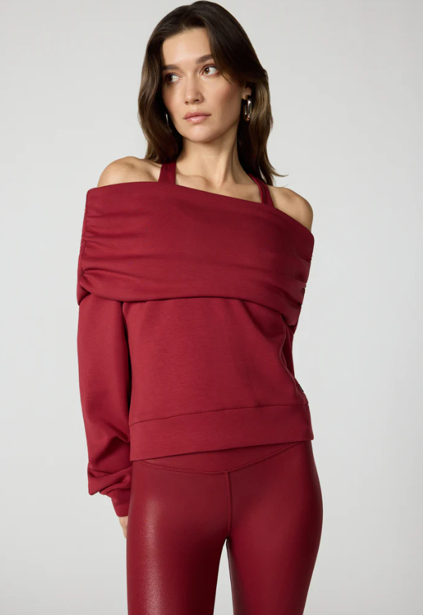DREAMWEAVE OFF THE SHOULDER MERLOT