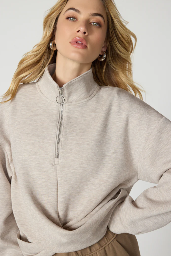 DREAMWEAVE CROSSOVER PULLOVER ISLAND FOSSIL