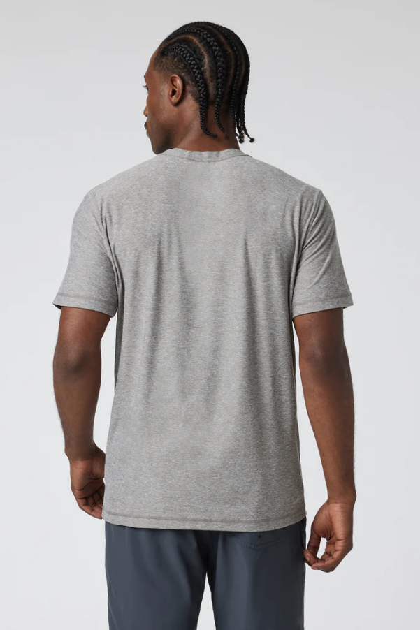 STRATO TECH TEE HEATHER GREY