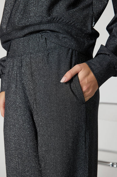 SHIMMER PANT BLACK/SILVER