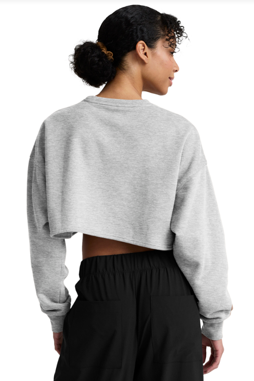 LUXEFLEECE CROPPED SWEATSHIRT GREY