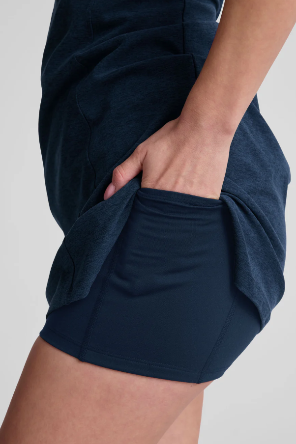 STARTING LINE SPACEDYE DRESS NOCTURNAL NAVY  Rain Fitness