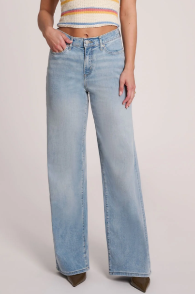 LILY WIDE LEG JEAN BEGONIA