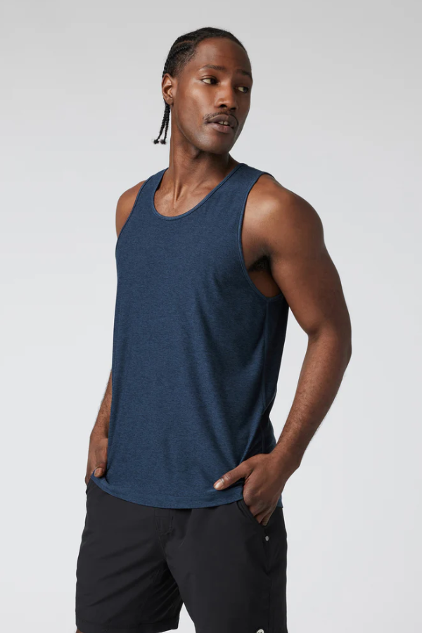 STRATO TECH TANK NAVY HEATHER