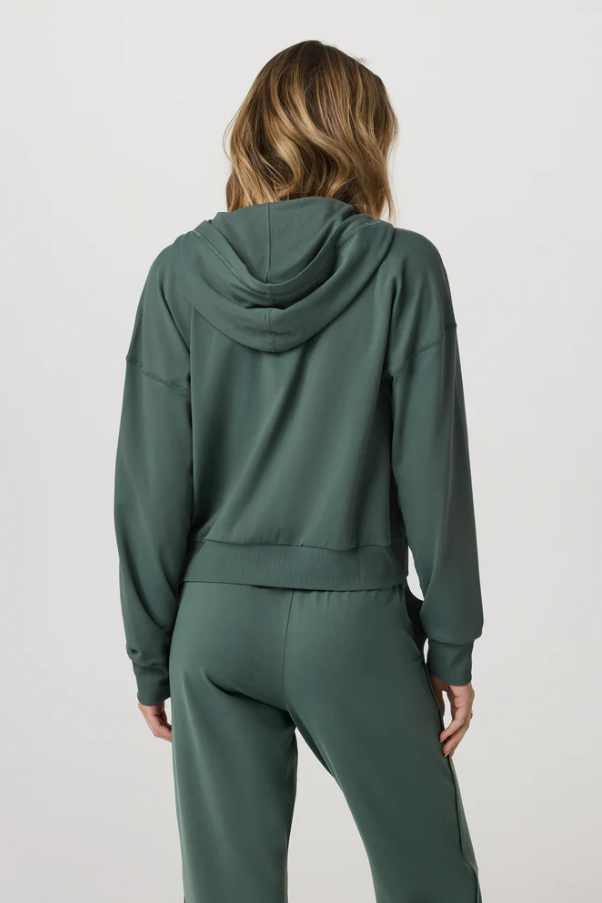 HALO MODERN FULL ZIP HOODIE AGATE GREEN