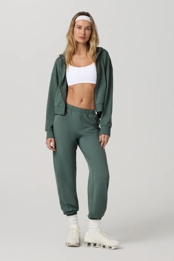 HALO MODERN FULL ZIP HOODIE AGATE GREEN