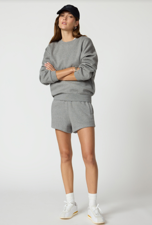 LUXEFLEECE BOYFRIEND SWEATSHIRT STEEL GREY