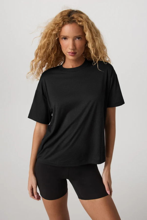 ENERGY TEE LONG BLACK HEATHER