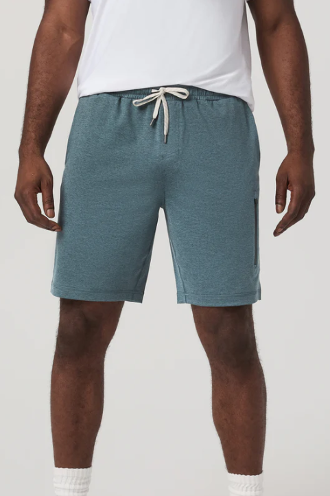 SUNDAY PERFORMANCE SHORT 8" BLUE SEA HEATHER