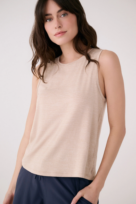 VITAL TANK SANDSHELL HEATHER