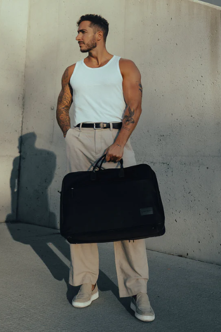 OSLO NYLON WEEKENDER BAG BLACK