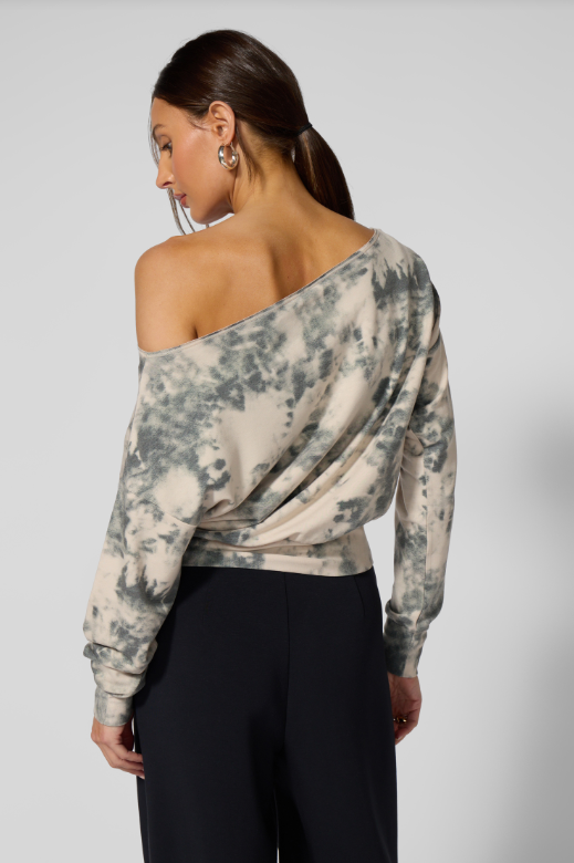 FLASHDANCE SWEATSHIRT MOONBEAM SHIBORI