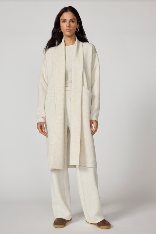 DREAMWEAVE LONG CARDIGAN BROWN RICE