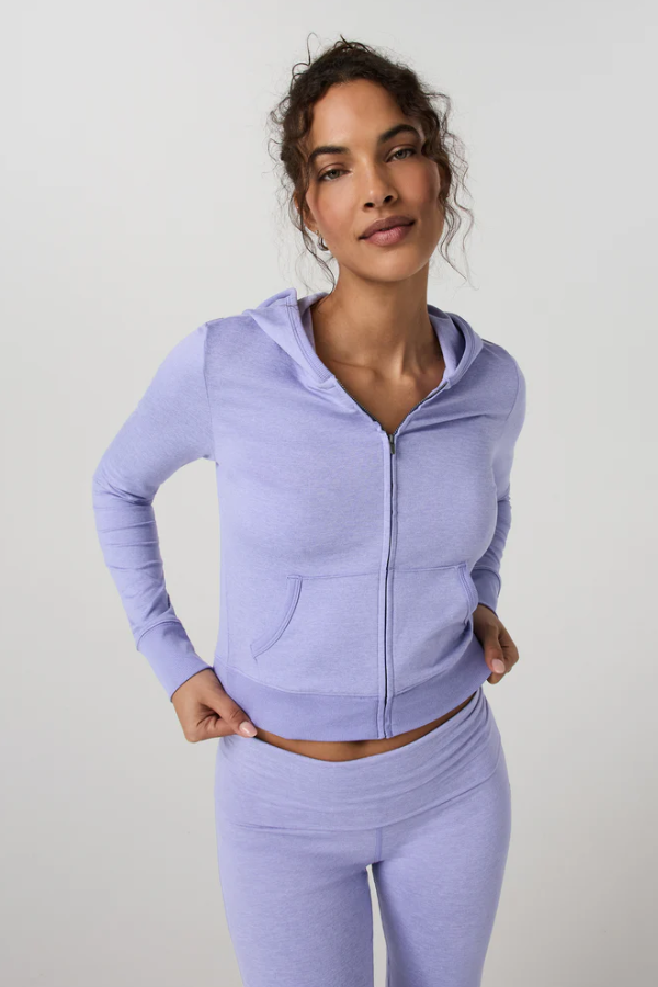HALO MINI FULL ZIP HOODIE HYACINTH HEATHER