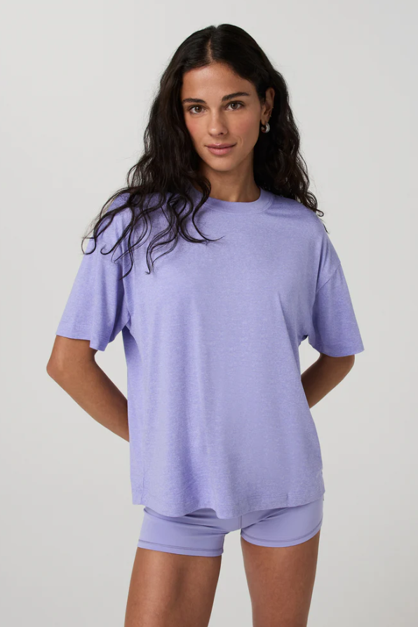 ENERGY TEE LONG HYACINTH HEATHER