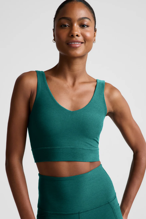 GOOD DAY LONGLINE BRA TEAL SEA