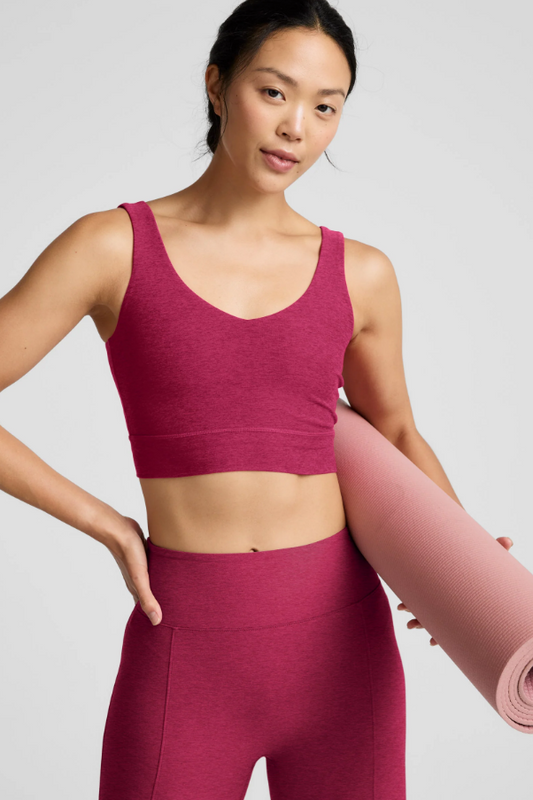 GOOD DAY LONGLINE BRA SANGRIA HEATHER