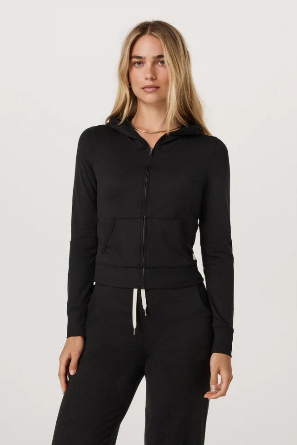 HALO MINI FULL ZIP HOODIE BLACK HEATHER