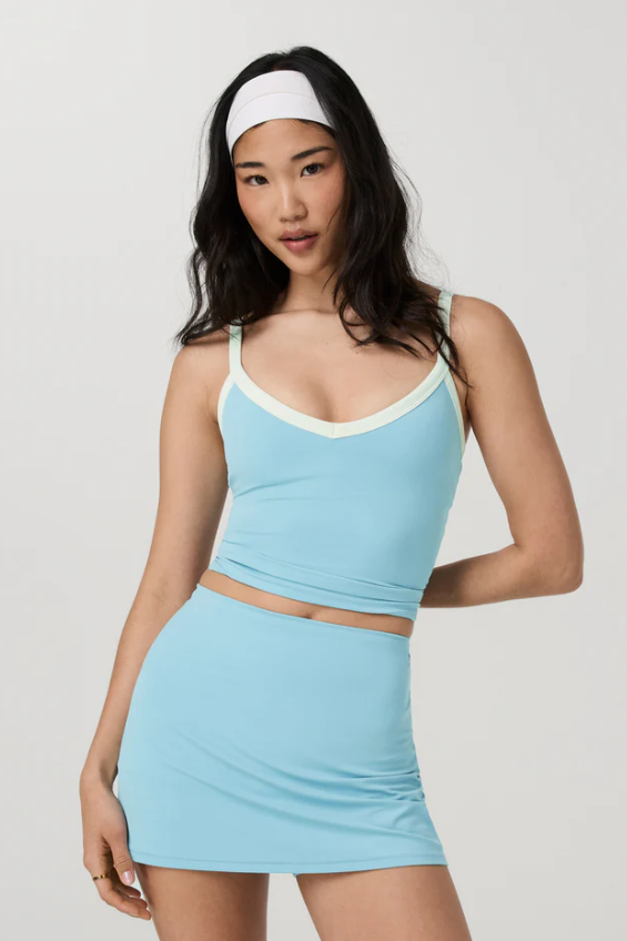 ALLTHEFORM V-NECK TANK SEA FOLLY