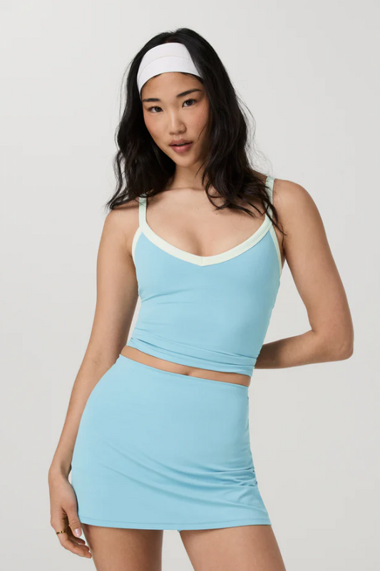 ALLTHEFORM V-NECK TANK SEA FOLLY