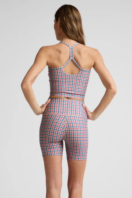 KEEP PACE BIKER SHORT SUNWASHED GINGHAM